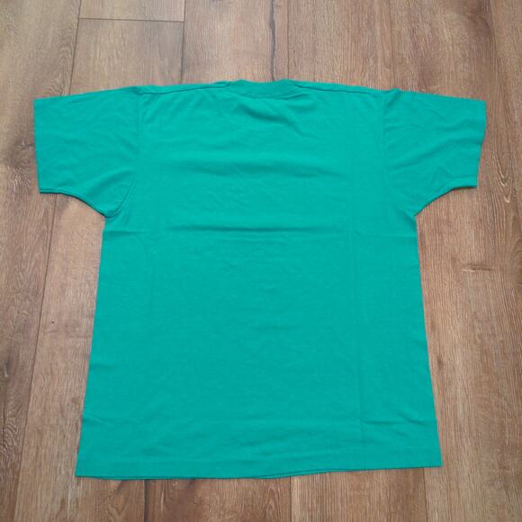 VTG New York City NYC Adult XL Shirt State Single Stitch Teal Turquoise USA 80s - Picture 8 of 8